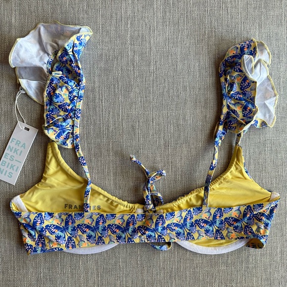 Frankie's Bikinis Birdie Ruffle Top + Ziggy Bottom (size M) NWT - Picture 7 of 10